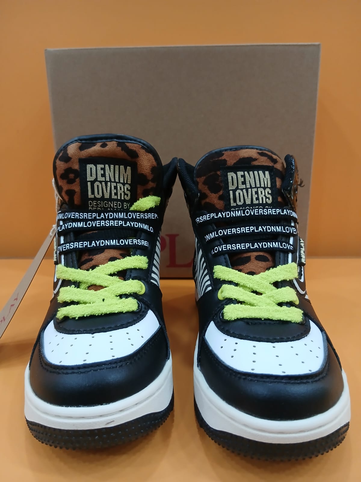 Replay sneakers zebra/nero