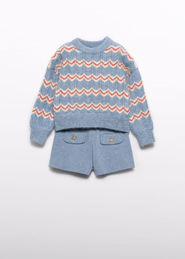Abel & Lula set maglia celeste