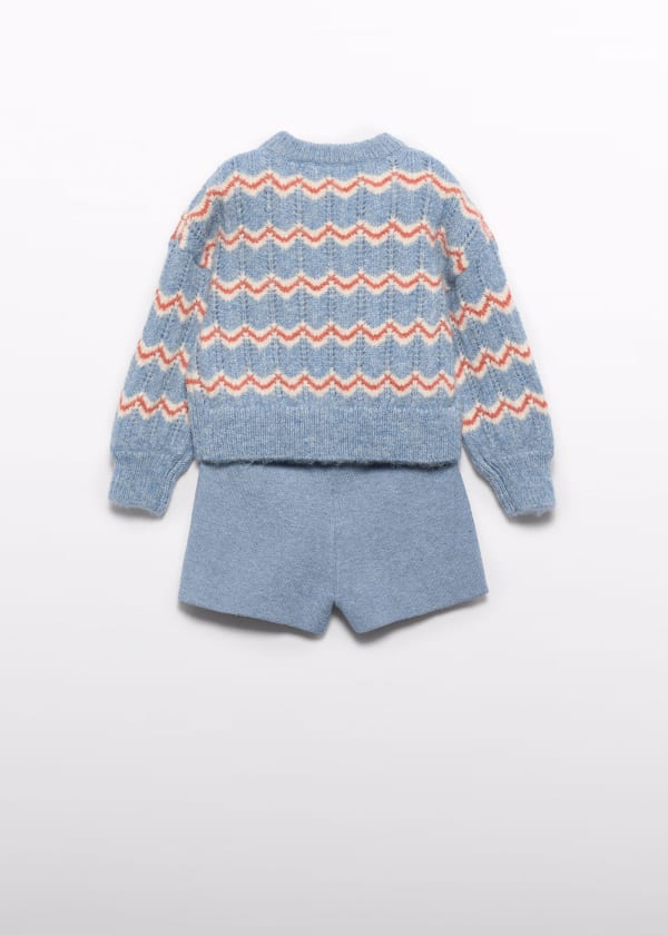 Abel & Lula set maglia celeste