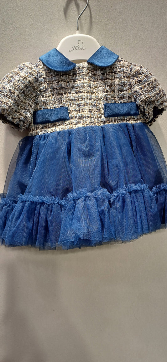 Abito Illiana tulle blu