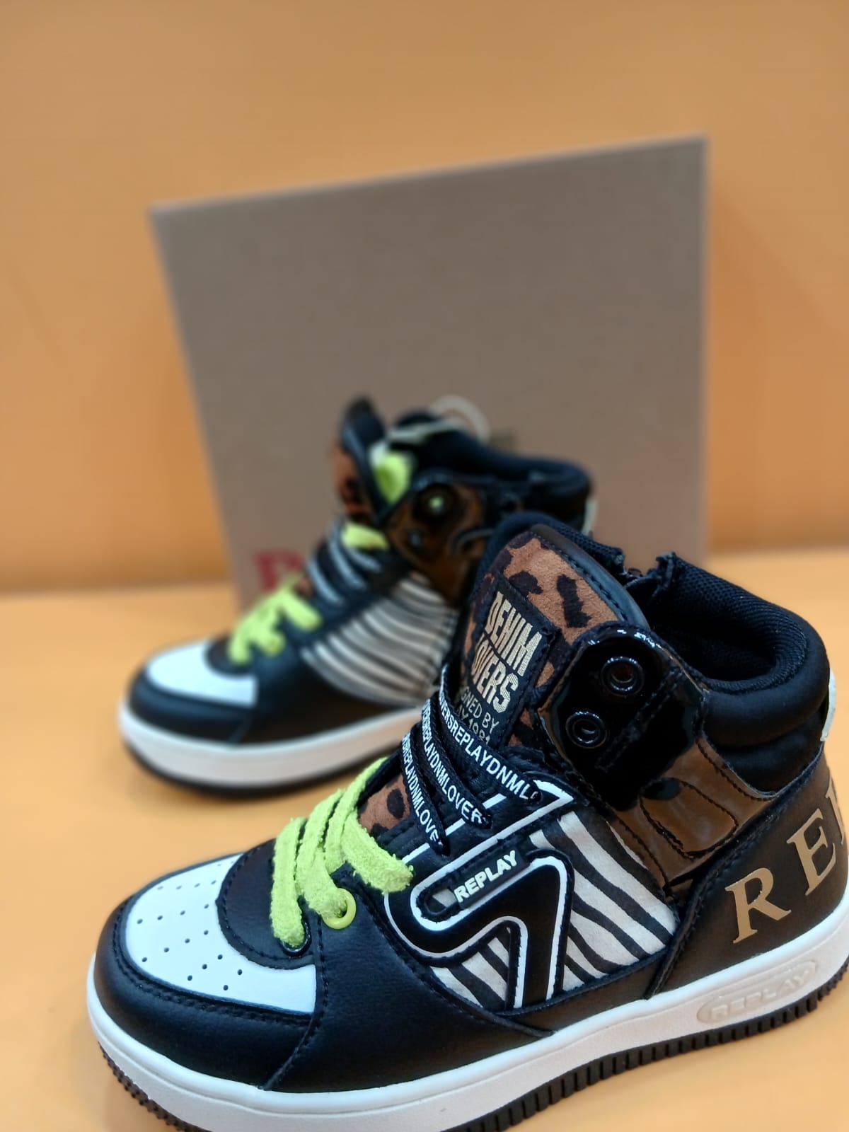 Replay sneakers zebra/nero