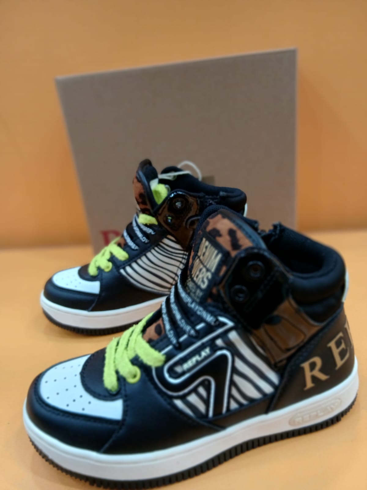 Replay sneakers zebra/nero