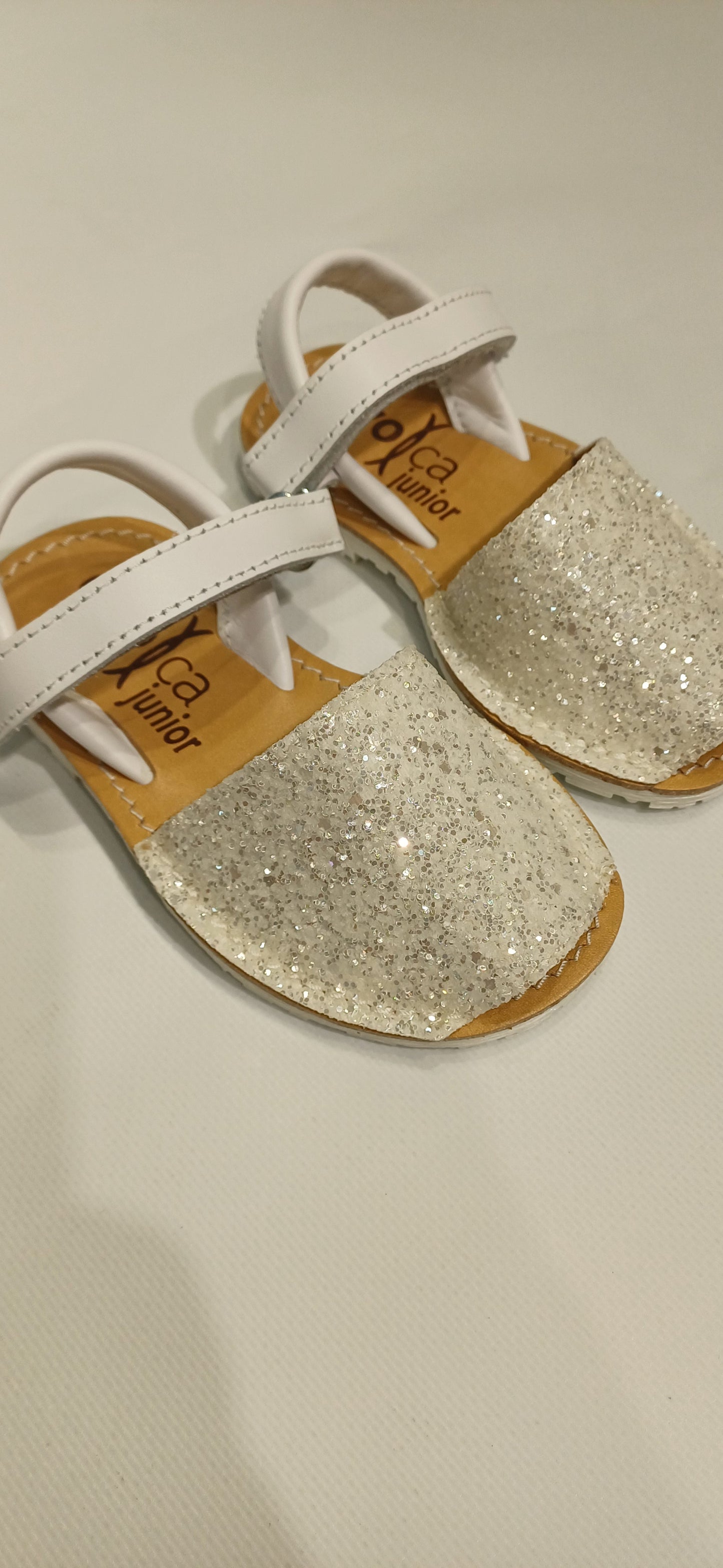 Evoca minorchine glitter bianco